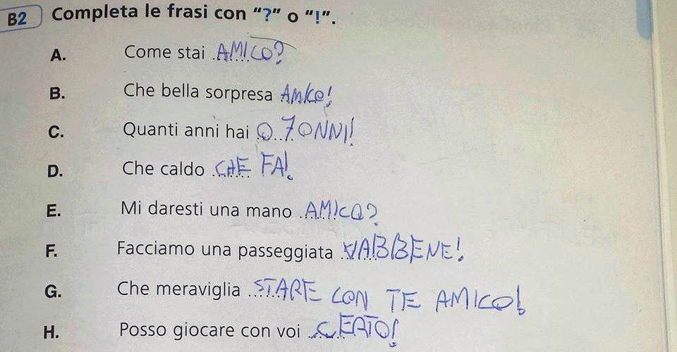 L Esercizio Che Divide Gli Insegnanti Creativita O Errore Serio